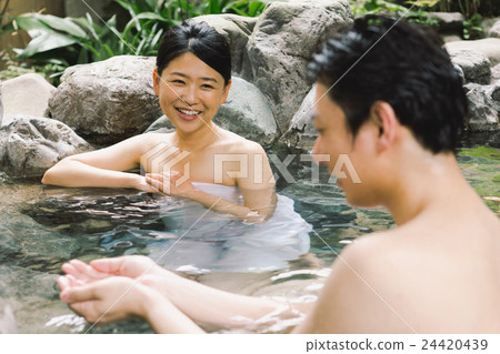 hot spring, spa, open-air bath 24420439
