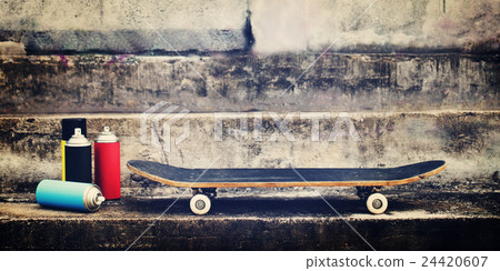 Street Art Skateboard Lifestyle Hipster Concept 24420607