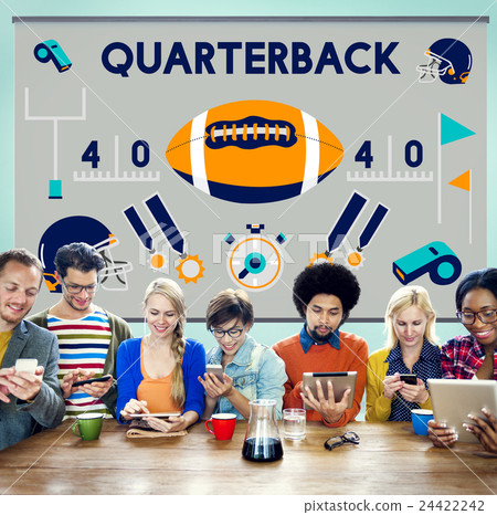 Play Quarterback Rugby American Football Concept Play Quarterback Rugby American Football Concept 24422242