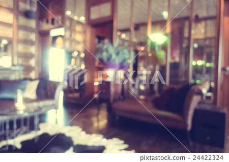 Abstract blur restaurant interior 24422324