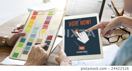 Vote Now Election Polling Political Concept 24422526