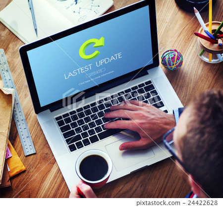 Lastest Version Fresh Updates Application Updates Concept 24422628