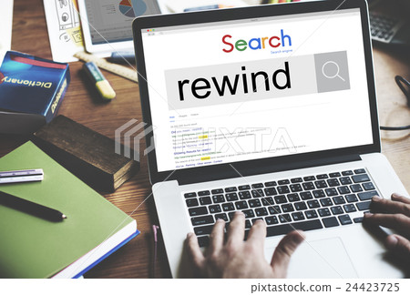 Rewind Playback Recover Reset Round Control Concept 24423725