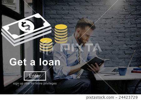 Loan Banking Capital Debt Economy Money Borrow Concept Loan Banking Capital Debt Economy Money Borrow Concept 24423729