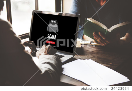 Scam Virus Spyware Malware Antivirus Concept Scam Virus Spyware Malware Antivirus Concept 24423924