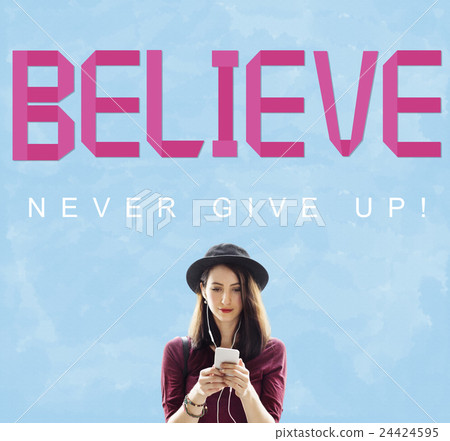 Breast Cancer Believe Hope Woman Illness Concept 24424595