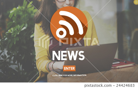 News Information Announcement Broadcast Concept 24424683