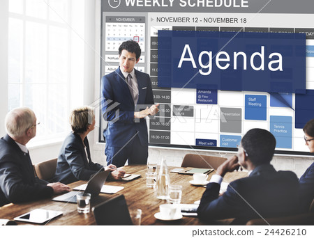 Agenda Apppointment Goals Information List Plan Concept 24426210