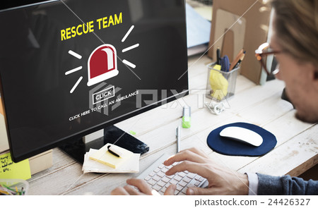 Rescue Team Paramedic Support Help Emergency Concept Rescue Team Paramedic Support Help Emergency Concept 24426327
