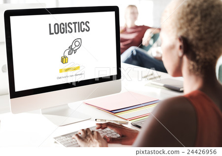 Logistics Distribution Cargo Frieght Manufacturing Concept 24426956