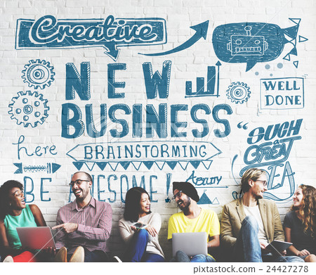 New Business Planning Strategy Vision Goals Concept New Business Planning Strategy Vision Goals Concept 24427278