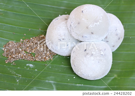 Mochi japanese dessert black sesame 24428202