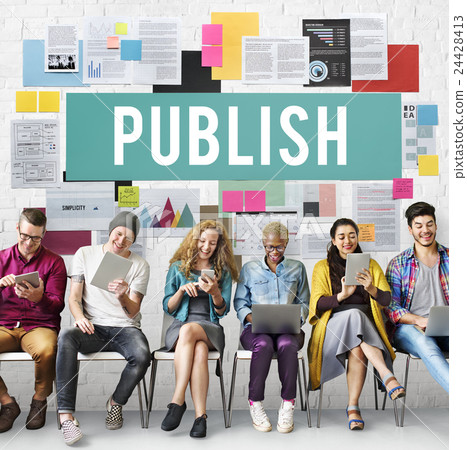 Publish Article Content Media Post Produce Write Concept Publish Article Content Media Post Produce Write Concept 24428413