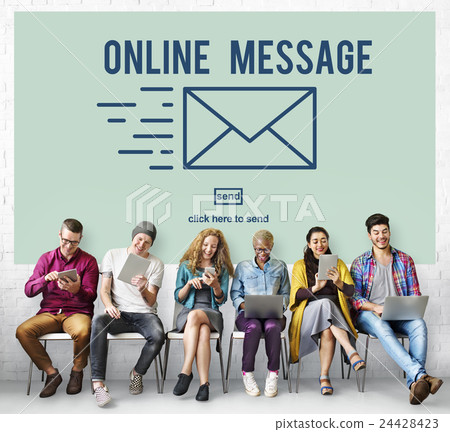 Online Message Global Communications Connection Concept Online Message Global Communications Connection Concept 24428423