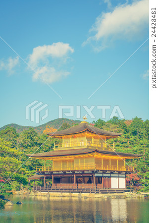 Kinkakuji Temple " The Golden Pavilion" in Kyoto, Japan ( Filtered image processed vintage effect. ) Kinkakuji Temple " The Golden Pavilion" in Kyoto, Japan ( Filtered image processed vintage effect. ) 24428481