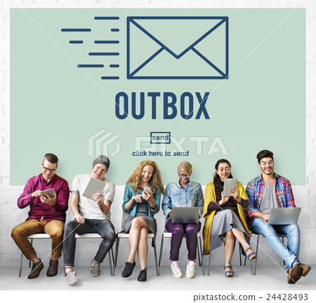 Outbox Inbox Email Connection Global Communications Concept Outbox Inbox Email Connection Global Communications Concept 24428493
