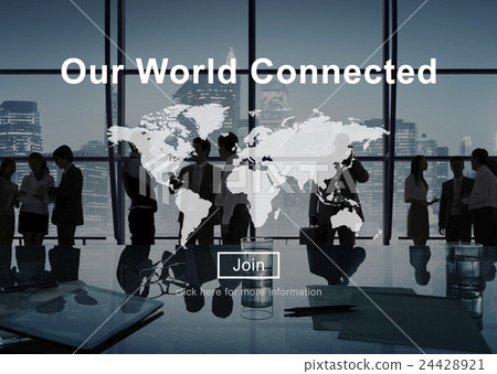 Our World Connected Social Networking Interconnection Concept 24428921