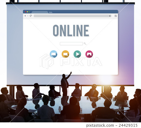 Online Internet Media Network Sharing Social Concept Online Internet Media Network Sharing Social Concept 24429315