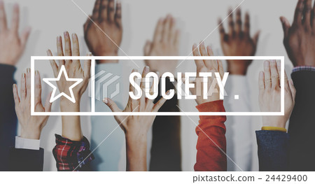 Society Connection Diversity Community Human Hand Concept 24429400