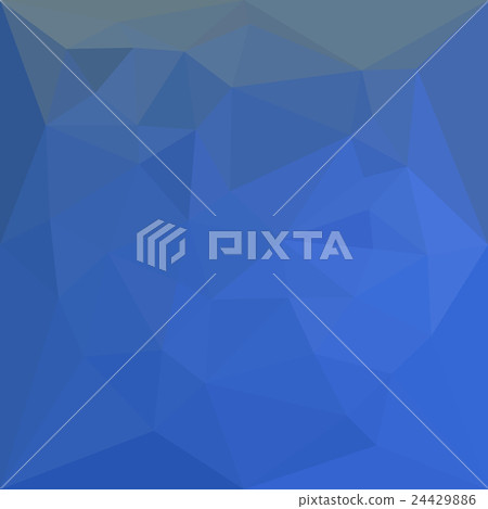 Deep Sky Blue Abstract Low Polygon Background - Stock Illustration ...