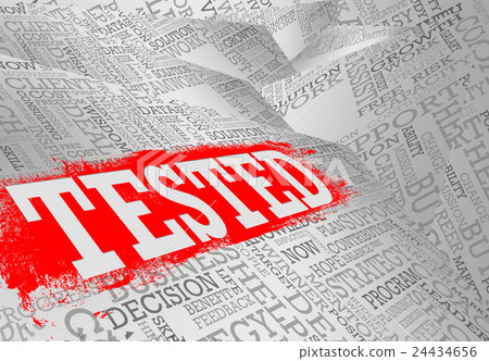 Tested word cloud business concept 24434656