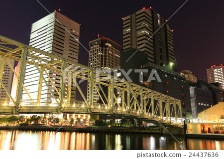 點亮Tennozu Fureai橋 點亮Tennozu Fureai橋 24437636