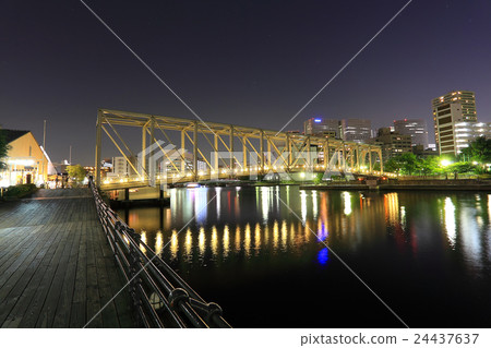 點亮Tennozu Fureai橋 點亮Tennozu Fureai橋 24437637