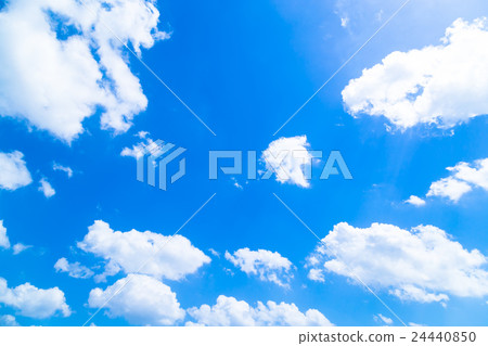 Cloud cotton cloud Cumulus high cumulus blue sky white cloud midsummer sky background material cloud blue sky composite background 24440850