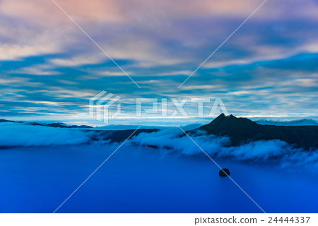 Hokkaido summer morning Megumi Lake 3 observation deck 24444337