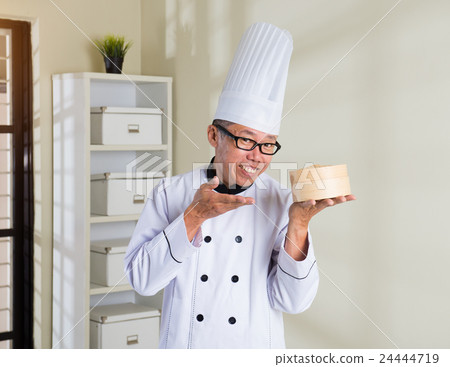 matured asian male chef matured asian male chef 24444719