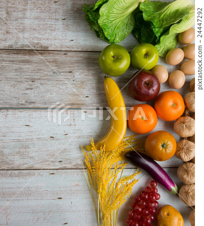 healthy food background concept  24447292