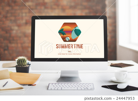 Summer Time Let's Travel Holiday Concept 24447953