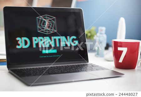 3D Three Dimensional Futuristic Display Modern Concept 3D Three Dimensional Futuristic Display Modern Concept 24448027
