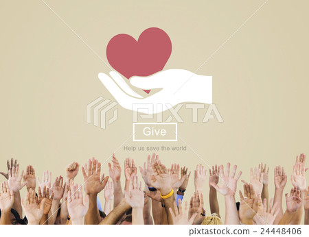 GIve Care Help Please Support Donate Charity Concept 24448406