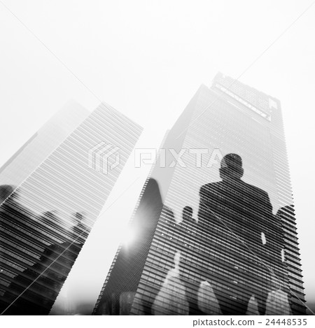 Business People Commuter City Life Walking Concept 24448535