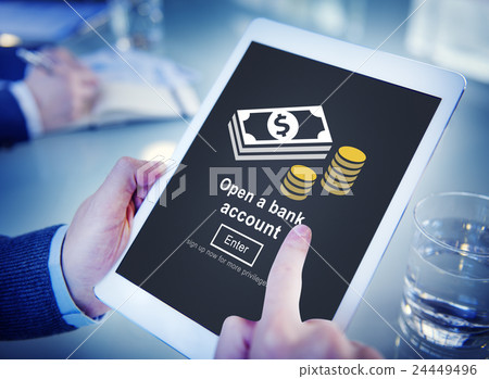 Open a Bank Account Banking Savings Financial Concept Open a Bank Account Banking Savings Financial Concept 24449496