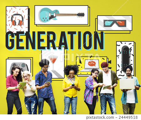 Generation Entertainment Free Time Youth Concept 24449518