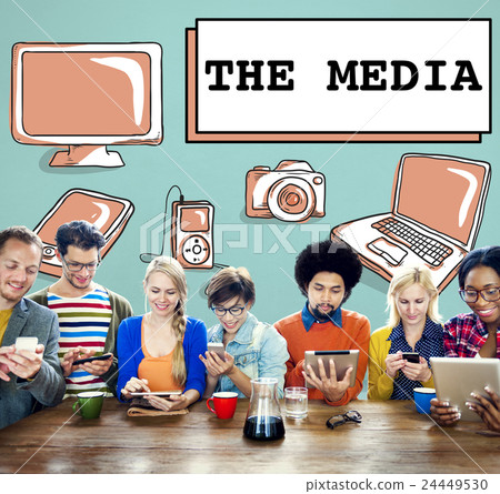 Social Media Digital Communication Internet Concept Social Media Digital Communication Internet Concept 24449530