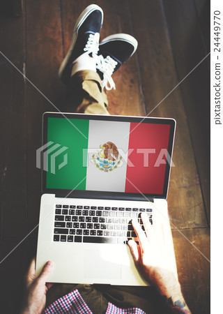 Mexico Country Flag Liberty National Concept Mexico Country Flag Liberty National Concept 24449770