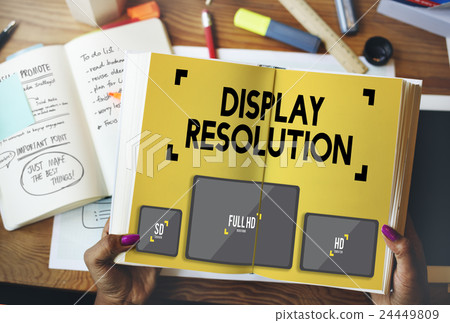 Display Resolution Screen Modern Technology Concept 24449809