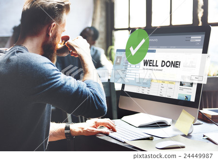 Successful Well Done Accomplishment Achievement Excellence Concept Successful Well Done Accomplishment Achievement Excellence Concept 24449987