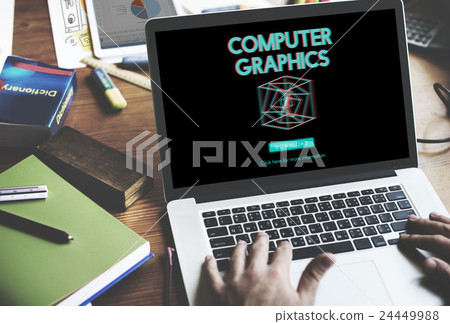 3D Three Dimensional Futuristic Display Modern Concept 3D Three Dimensional Futuristic Display Modern Concept 24449988