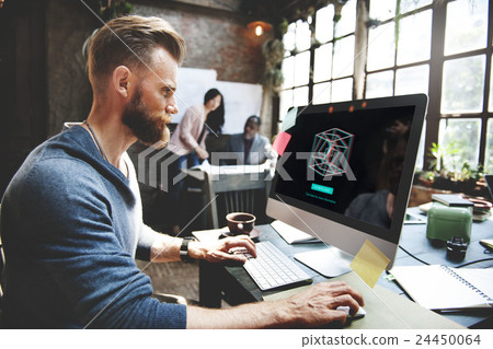 3D Creativity Illusion Graphic Futuristic Concept 3D Creativity Illusion Graphic Futuristic Concept 24450064
