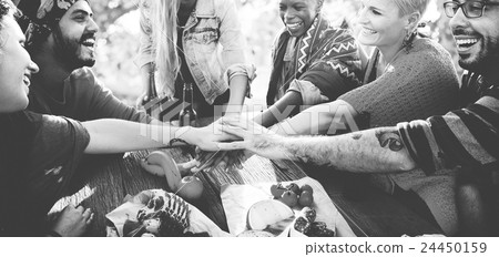 Celebrate Enjoyment Friends Together Unity Social Concept 24450159