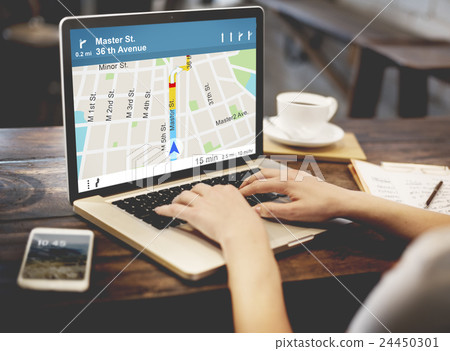 GPS Navigation Directions Location Map Concept 24450301