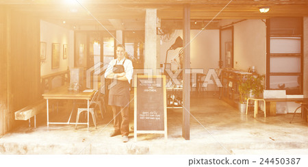 Coffee Shop Cafe Owner Service Concept 24450387