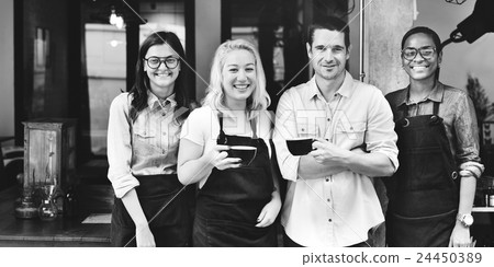 Friends Partnership Barista Coffee Shop Concept Friends Partnership Barista Coffee Shop Concept 24450389