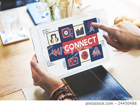Connect Music Digital Audio Technology Concept Connect Music Digital Audio Technology Concept 24450498