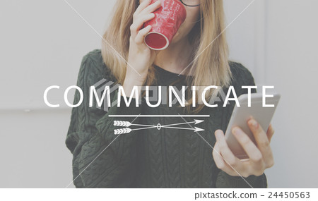 Communicate Connect Information Interaction Discussion Concept 24450563