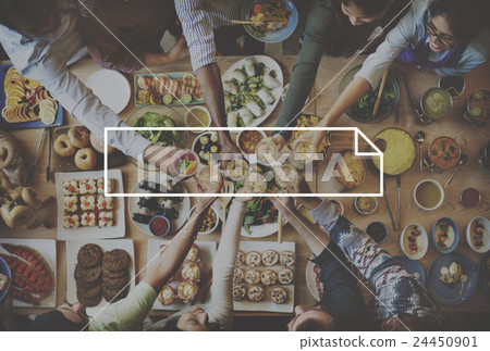 Teamwork Hanging out Party Restaurant Concept 24450901